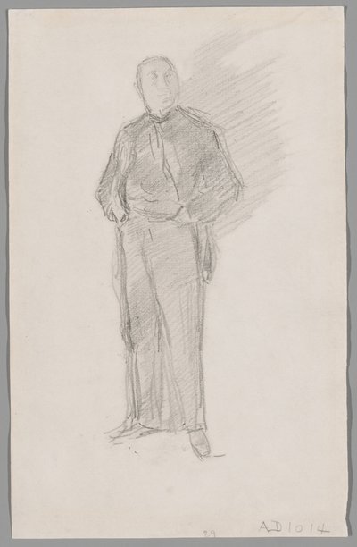 Studie k portrétu Thomase Waye od James McNeill Whistler