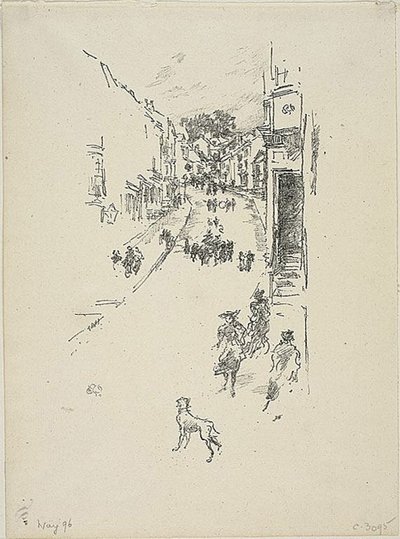 Neděle, Lyme Regis od James Abbott McNeill Whistler