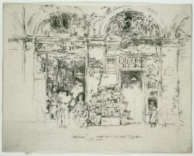 Slunečnice, St Germain Market, Paříž od James Abbott McNeill Whistler