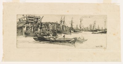 Temžské sklady od James Abbott McNeill Whistler