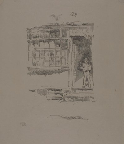 Holičství v Mews od James McNeill Whistler
