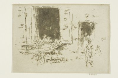 The Barrow - Marolles District, Brusel od James Abbott McNeill Whistler