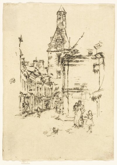 Věž s hodinami - Amboise od James Abbott McNeill Whistler