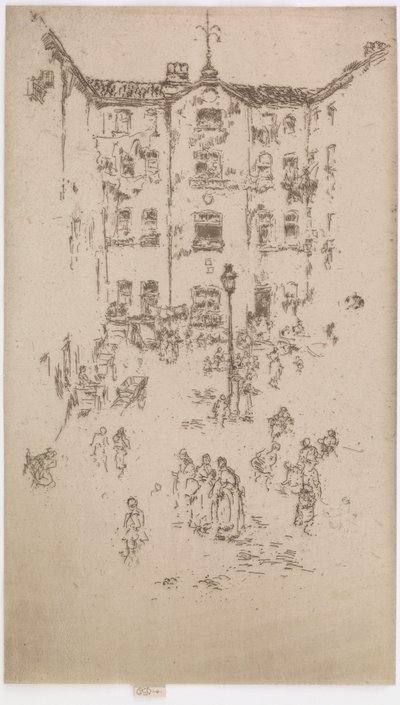 Nádvoří, Brusel od James Abbott McNeill Whistler