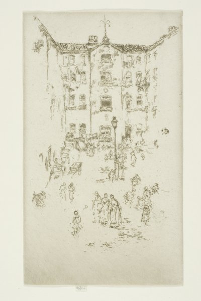 Nádvoří, Brusel od James Abbott McNeill Whistler
