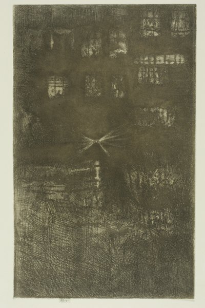 Taneční dům: Nokturno od James Abbott McNeill Whistler