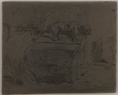 Pes v boudě od James Abbott McNeill Whistler