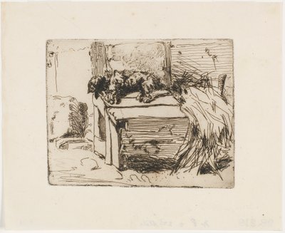 Pes v boudě od James Abbott McNeill Whistler