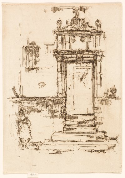 Dveře kaple, Montrésor od James McNeill Whistler