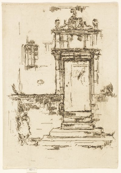 Dveře kaple, Montrésor od James Abbott McNeill Whistler
