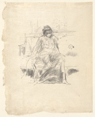 Zahalená postava sedící od James Abbott McNeill Whistler