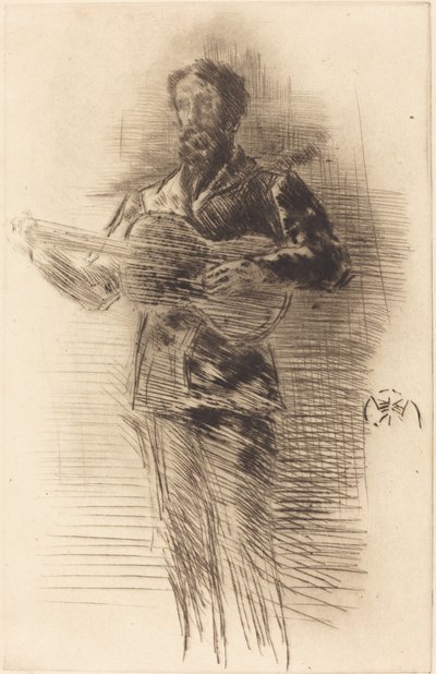 Hráč na kytaru od James Abbott McNeill Whistler