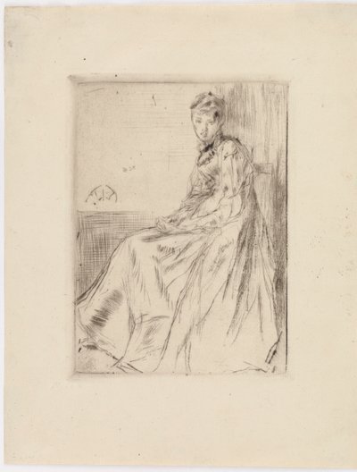 Dopis (Maud, sedící) od James Abbott McNeill Whistler