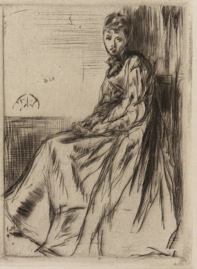 Dopis (Maud, sedící) od James Abbott McNeill Whistler