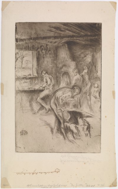 The Little Forge, Liverpool od James Abbott McNeill Whistler