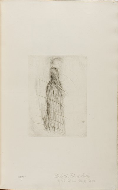 Malé sametové šaty od James Abbott McNeill Whistler