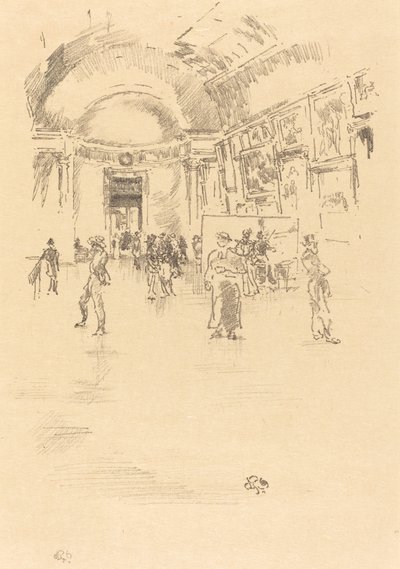 Dlouhá galerie, Louvre od James Abbott McNeill Whistler