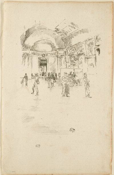Dlouhá galerie, Louvre od James Abbott McNeill Whistler