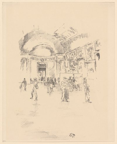 Dlouhá galerie, Louvre od James Abbott McNeill Whistler