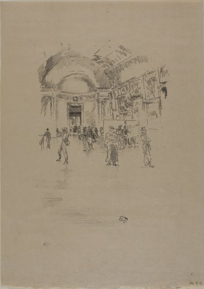 Dlouhá galerie, Louvre od James Abbott McNeill Whistler