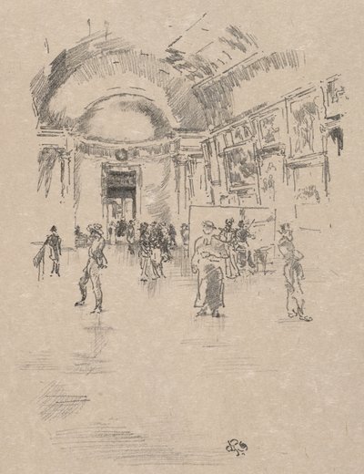 Dlouhá galerie, Louvre od James McNeill Whistler