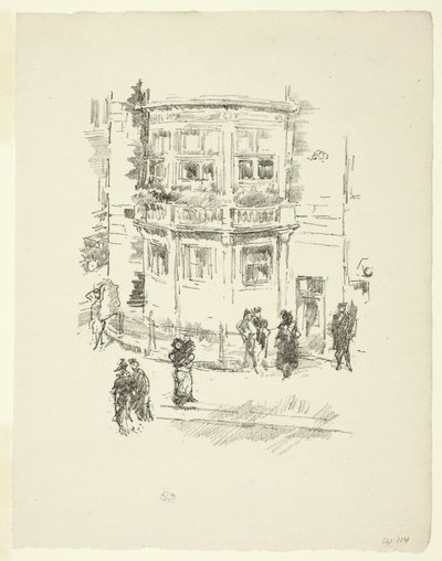Okno ředitele, divadlo Gaiety Theatre od James McNeill Whistler