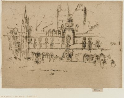 Trh, Bruggy od James Abbott McNeill Whistler