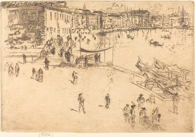Riva, č.II od James Abbott McNeill Whistler
