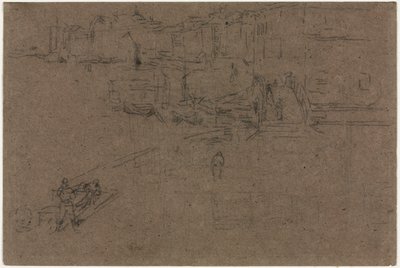 Riva, Benátky od James McNeill Whistler