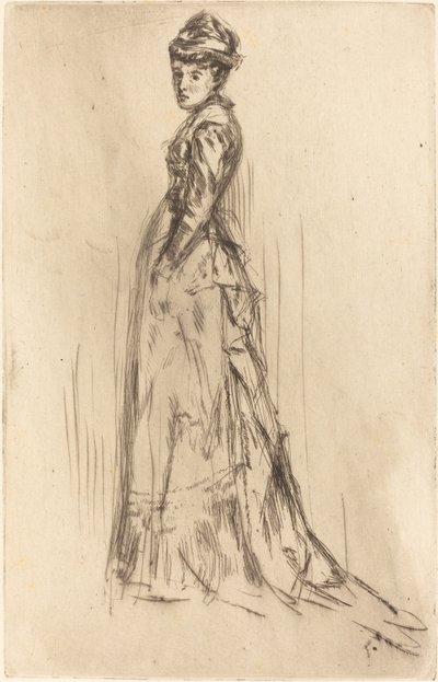 Hedvábné šaty od James Abbott McNeill Whistler