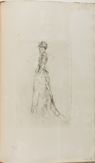 Hedvábné šaty od James Abbott McNeill Whistler