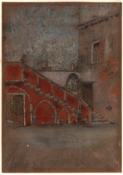 Schodiště: Poznámka v červené barvě od James Abbott McNeill Whistler