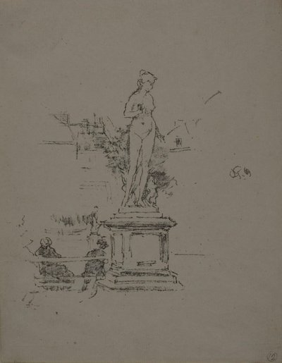 Socha, Lucemburské zahrady od James Abbott McNeill Whistler