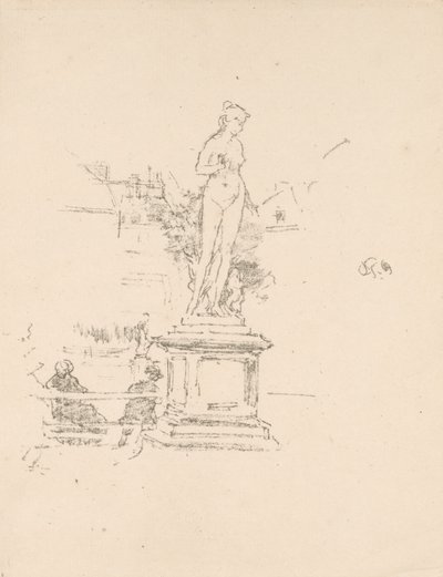 Socha, Lucemburské zahrady od James McNeill Whistler
