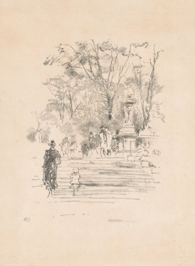 The Steps, Lucembursko od James Abbott McNeill Whistler