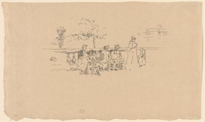 The Terrace, Lucembursko od James Abbott McNeill Whistler