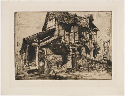 Nebezpečný činžák. Jeden z dvanácti leptů z přírody. (francouzský set) od James Abbott McNeill Whistler