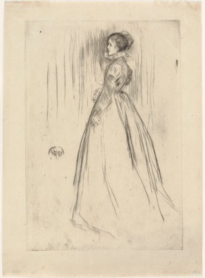 Sametové šaty (paní Leylandová) od James Abbott McNeill Whistler