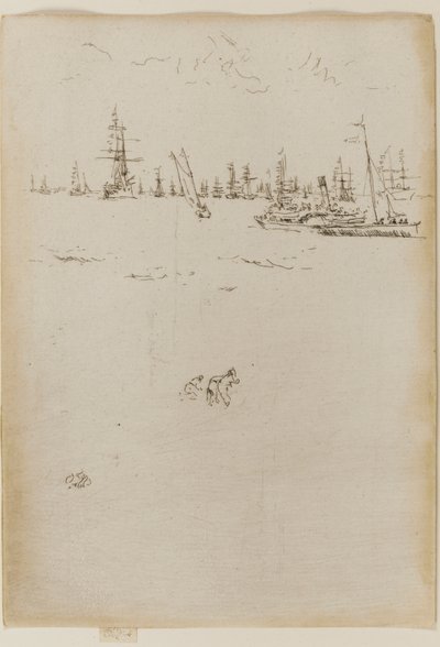 Loď pro návštěvníky od James Abbott McNeill Whistler