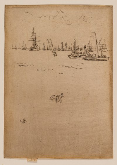 Loď pro návštěvníky od James McNeill Whistler