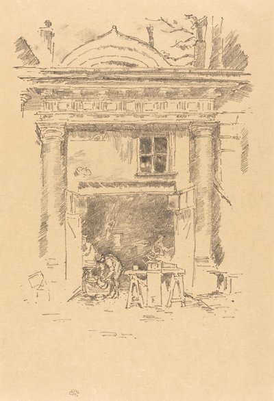 The Whitesmiths, Impasse des Carmélites od James Abbott McNeill Whistler