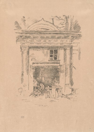 The Whitesmiths, Impasse des Carmélites od James Abbott McNeill Whistler