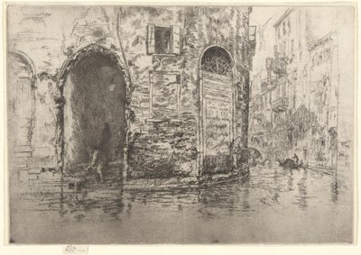 Dvoje dveře, z prvního benátského souboru (Benátky, série dvanácti leptů) od James Abbott McNeill Whistler
