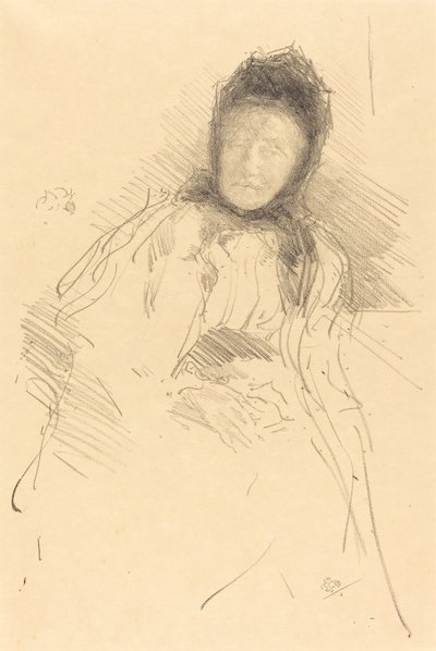 Nedokončená skica lady Hadenové od James Abbott McNeill Whistler