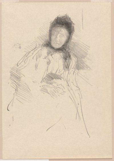Nedokončený náčrt Lady Haden od James Abbott McNeill Whistler