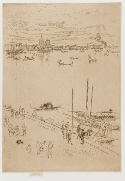 Vzpřímené Benátky od James Abbott McNeill Whistler