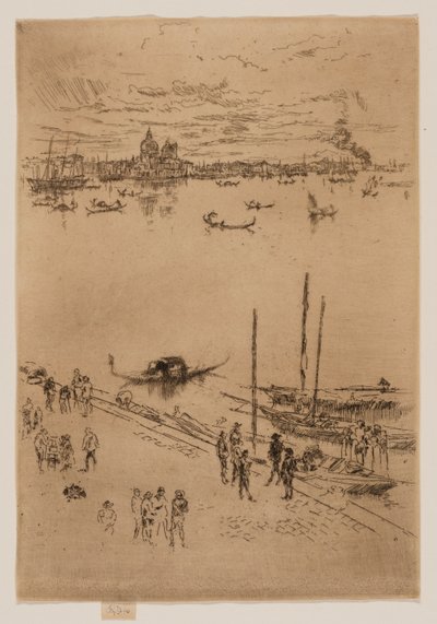 Vzpřímené Benátky od James Abbott McNeill Whistler