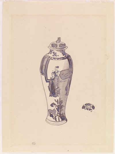 Váza s mírně vybouleným tělem od James Abbott McNeill Whistler