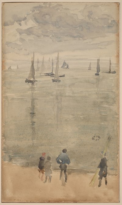 Fialová [poznámka?]... Návrat rybářských lodí od James McNeill Whistler