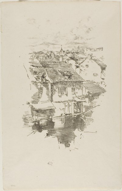 Vitré: Kanál od James McNeill Whistler